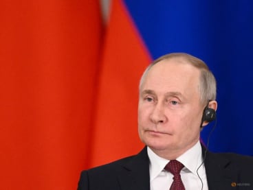 FILE PHOTO: Russian President Vladimir Putin attends a joint statement with Chinese President Xi Jinping following their talks at the Kremlin in Moscow, Russia March 21, 2023. Sputnik/Vladimir Astapkovich/Kremlin via REUTERS/File Photo