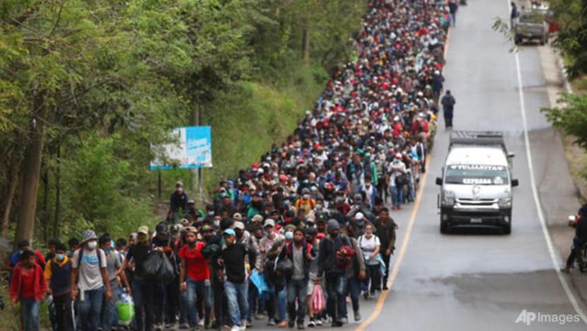 Up to 8,000 migrants advance in US-bound caravans across Guatemala