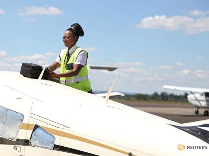 South Africa's first female Black helicopter pilot teaches others to bust the glass ceiling South Africa's first female Black helicopter pilot teaches others to bust the glass ceiling