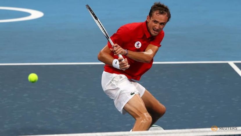 Olympics-Tennis-'Wanted to change my skin' during break, says Medvedev Olympics-Tennis-'Wanted to change my skin' during break, says Medvedev
