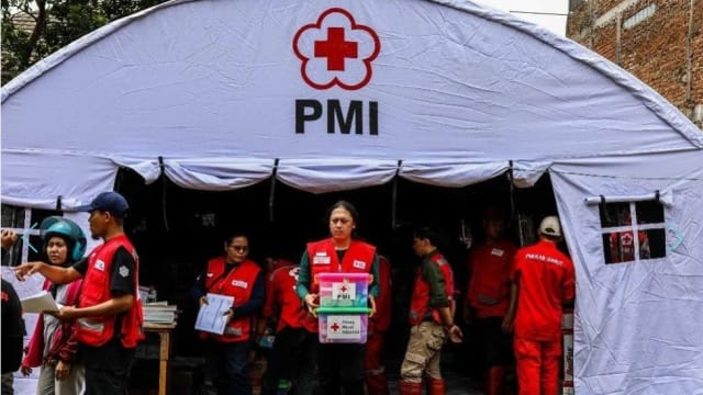 红十字会展开募款活动 助印尼爪哇省地震灾民