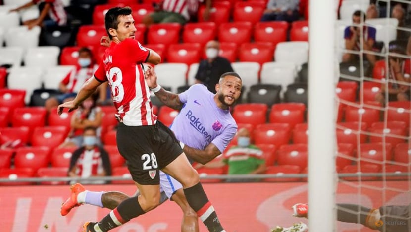 Football: Depay thunderbolt earns Barca point at Athletic Bilbao Football: Depay thunderbolt earns Barca point at Athletic Bilbao