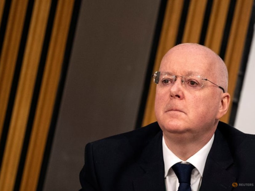 FILE PHOTO: SNP Chief Executive Peter Murrell arrives to give evidence to a Scottish Parliament committee in Edinburgh, Scotland, Britain December 8, 2020.  Andy Buchanan/Pool via REUTERS