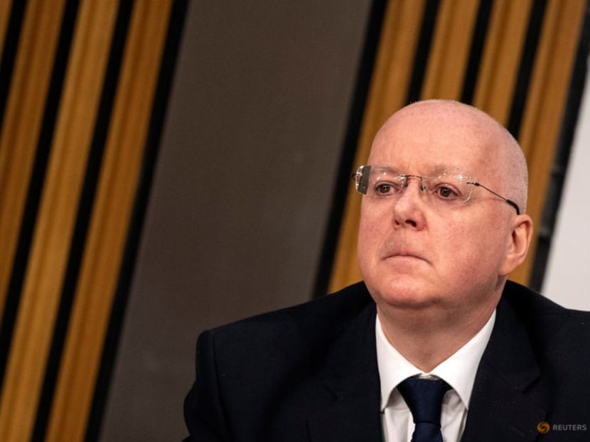 FILE PHOTO: SNP Chief Executive Peter Murrell arrives to give evidence to a Scottish Parliament committee in Edinburgh, Scotland, Britain December 8, 2020. Andy Buchanan/Pool via REUTERS FILE PHOTO: SNP Chief Executive Peter Murrell arrives to give evidence to a Scottish Parliament committee in Edinburgh, Scotland, Britain December 8, 2020. Andy Buchanan/Pool via REUTERS