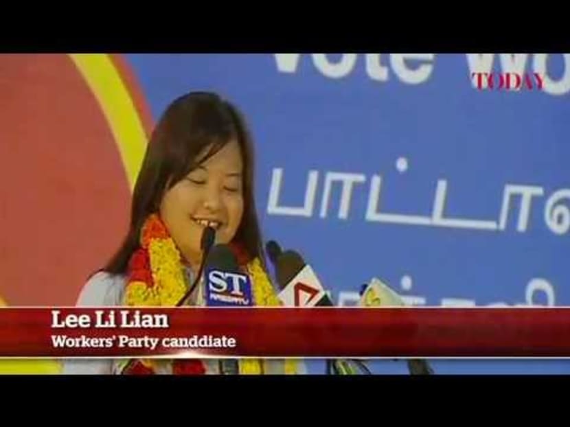 Lee Li Lian ‪speaks at the Workers' Party rally, Punggol East by-election, Jan 23, 2013‬