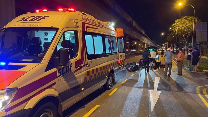 71-year-old motorcyclist dies after hit-and-run crash with car along New Upper Changi Road