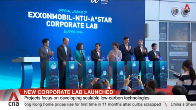 S$60m corporate lab launched by ExxonMobil, NTU and A*STAR to develop low-carbon solutions