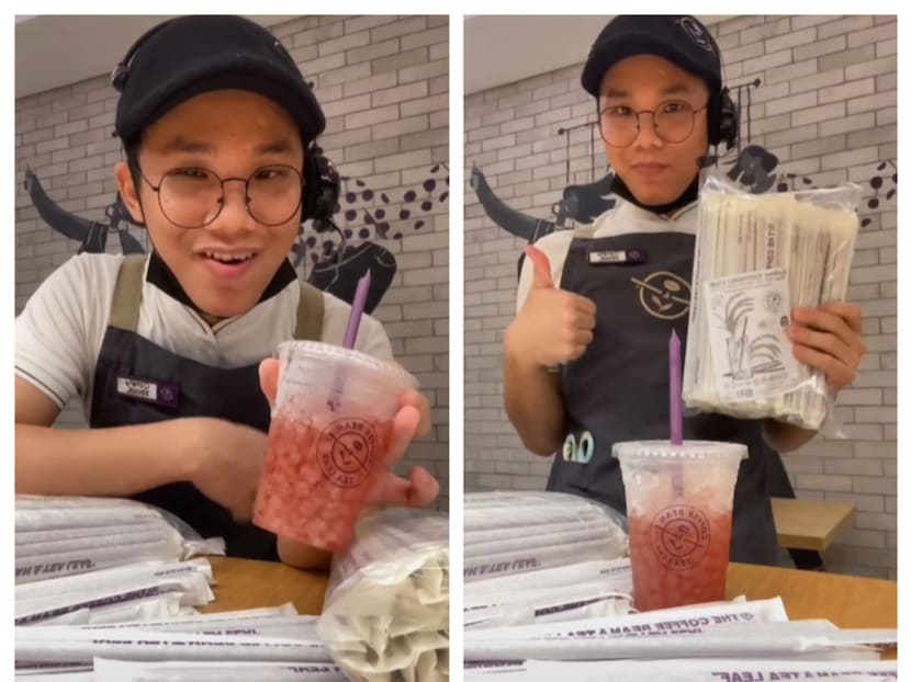 Coffee Bean's creates crunchy and edible rice straws to pair with your  drink!