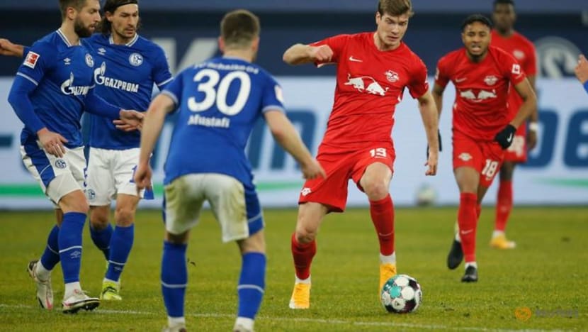 Football: RB Leipzig cruise past bottom club Schalke 3-0 Football: RB Leipzig cruise past bottom club Schalke 3-0