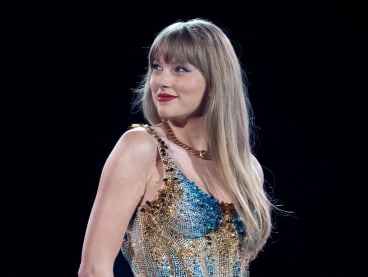 American singer-songwriter Taylor Swift performing in Texas, United States during The Eras Tour.
