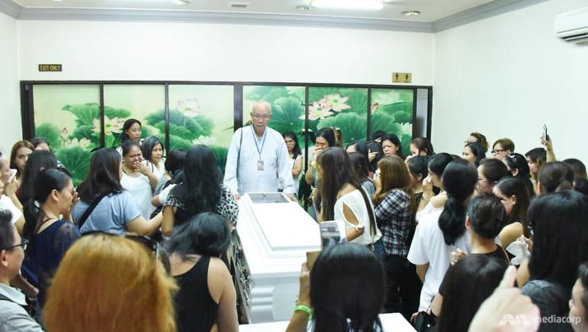 Lucky Plaza accident: Emotional scenes as family, friends attend wake of victim Arlyn Nucos in Singapore Lucky Plaza accident: Emotional scenes as family, friends attend wake of victim Arlyn Nucos in Singapore