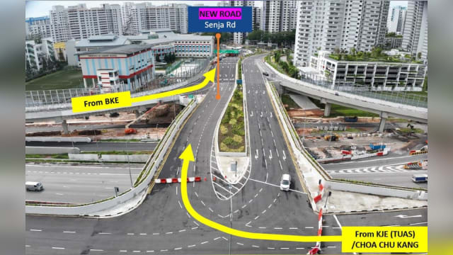 连接信佳路与KJE BKE立交桥 将在17日全面投入运作