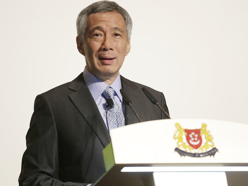 PM Lee Hsien Loong speaks at S Rajaratnam Lecture 2015. Photo: Wee Teck Hian/TODAY