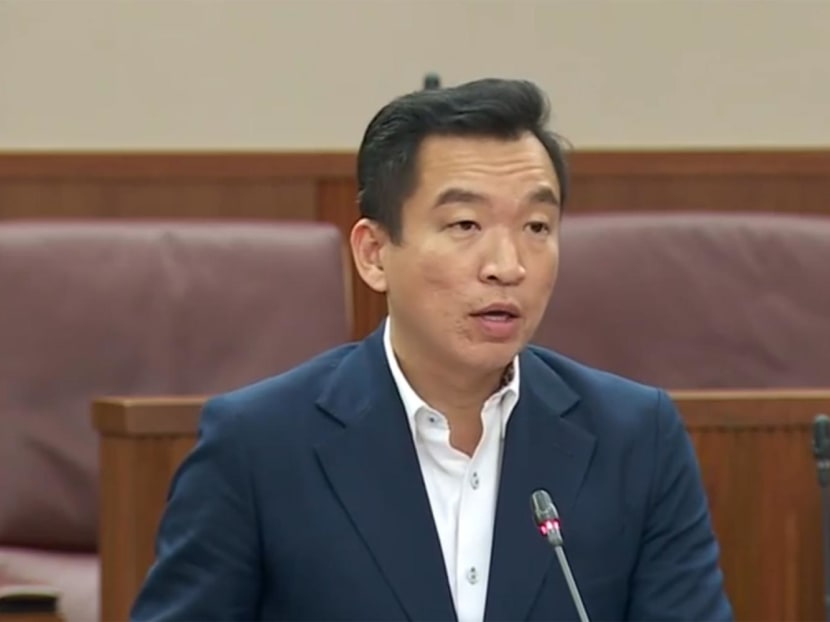 Senior Parliamentary Secretary for the Ministry of Culture, Community and Youth (MCCY) Eric Chua speaking in Parliament on Oct 4, 2022.

