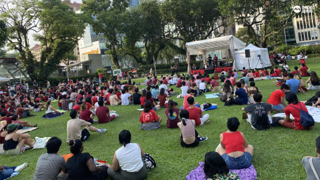 新加坡气候集会吸引逾1300人 各政党成员也到场