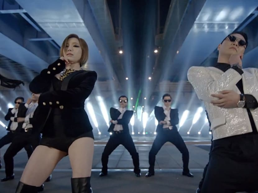 Screengrab from the Psy video for Gentleman, which set a new record for single-day views on YouTube with 20 million hits in its first 24 hours.