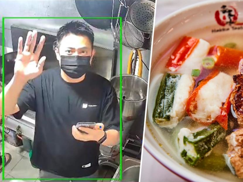 3rd-Gen Hawker Sells Hakka Mee, Yong Tau Foo Under CCTV Supervision By Dad In Malaysia