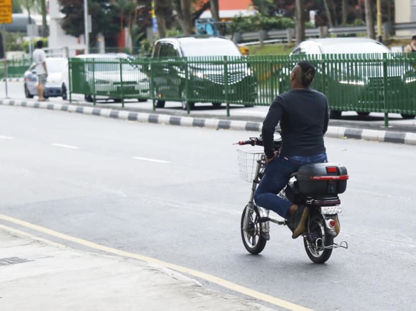 Registration for electric bicycles kicks off on August 14. Users caught riding an unregistered e-bike on public roads and paths can be fined up to S$2,000 or jailed a maximum of three months, or both for a first offence. TODAY file photo