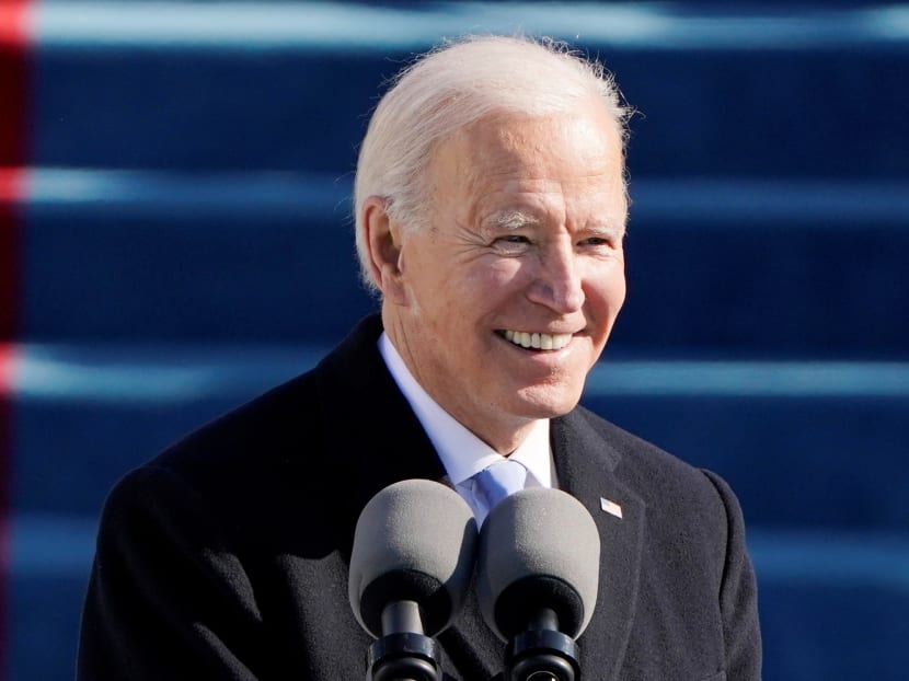 US President Joe Biden speaks during the 59th Presidential Inauguration in Washington, US on Jan 20, 2021.