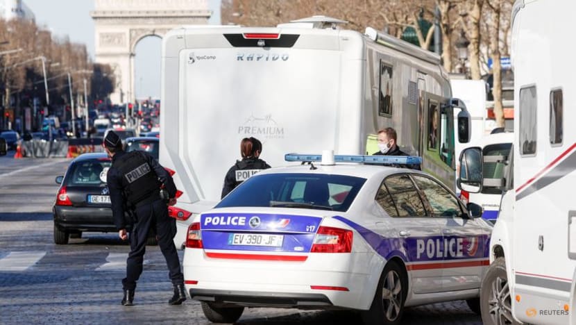 Police fire tear gas as 'Freedom Convoy' protesting against COVID-19 curbs enters Paris Police fire tear gas as 'Freedom Convoy' protesting against COVID-19 curbs enters Paris