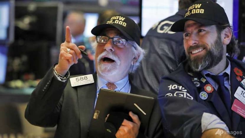 US stocks end at records on international trade deal progress US stocks end at records on international trade deal progress