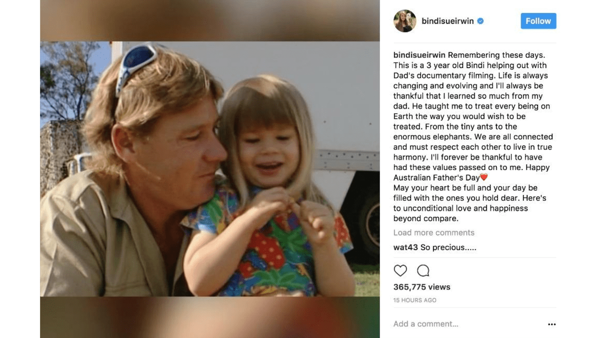 Bindi Irwin 'thankful' for her late father Steve Irwin 8days