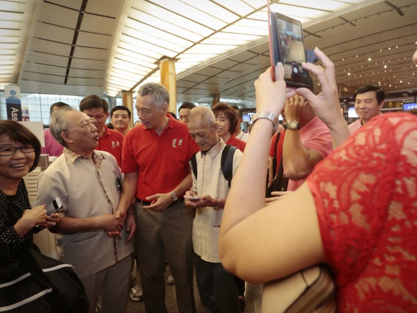 PM Lee visits Changi Airport on Chinese New Year