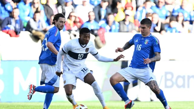 国际足球友谊赛：意大利胜厄瓜多尔