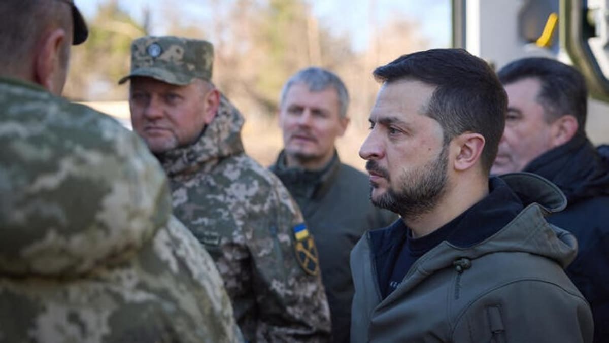 Ukraine’s top general criticises draft offices in rare press conference