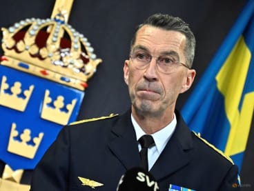 FILE PHOTO: Supreme Commander of the Swedish Armed Forces, General Micael Byden holds a news conference after the Swedish government announced it has decided to apply for NATO membership, in Stockholm, Sweden, May 16, 2022. TT News Agency/Claudio Bresciani via REUTERS    