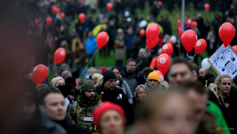 Thousands protest over Dutch coronavirus restrictions Thousands protest over Dutch coronavirus restrictions
