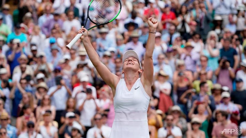 Tennis: Halep overwhelms Svitolina to make Wimbledon history for Romania Tennis: Halep overwhelms Svitolina to make Wimbledon history for Romania