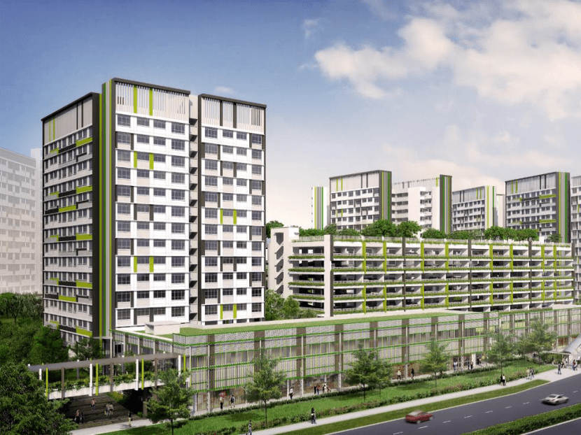 An artist impression of one of the BTO projects available for sale in Tampines called Tampines Greenview. Photo: HDB