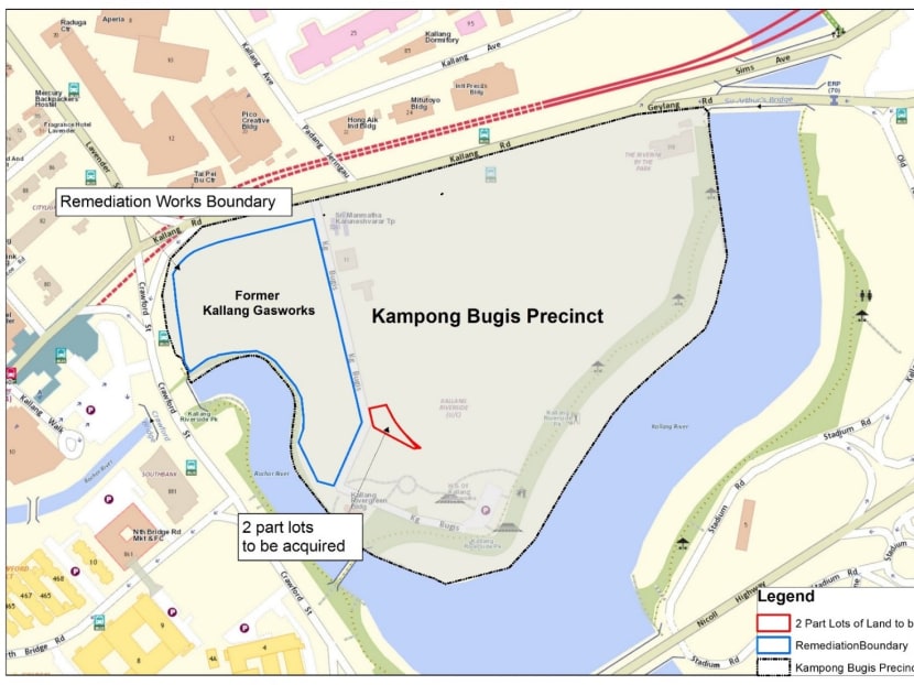 The location map of Kampong Bugis