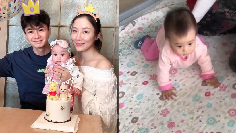 Tavia Yeung & Him Law Could Only See Their Daughter Crawling For The First Time Virtually ’Cos They’re Working In China