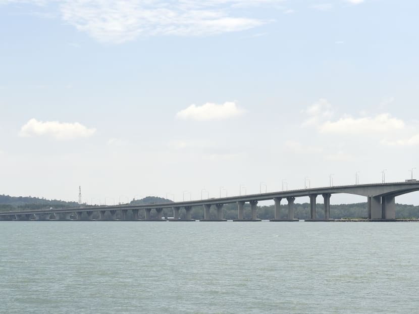 A view of the Second Link between Malaysia and Singapore at Tuas.