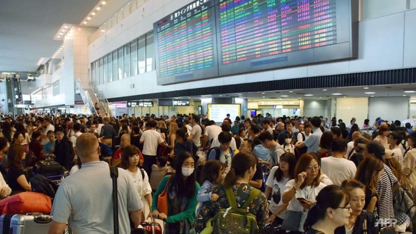 Typhoon Faxai stranded 17,000 at Tokyo airport: Operator Typhoon Faxai stranded 17,000 at Tokyo airport: Operator