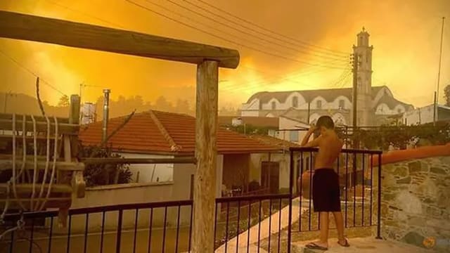 塞浦路斯发生森林大火 至少四人丧命