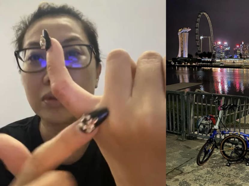 Pat, who “flew off” her bike from the impact, also called out the cyclist for being “defensive and ungentlemanly. Pat, who “flew off” her bike from the impact, also called out the cyclist for being “defensive and ungentlemanly.
