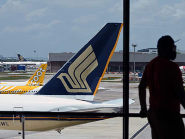 A file photo of a Singapore Airlines plane at Changi Airport. A bomb hoax led to 17 crew members and 208 passengers getting off a Singapore Airlines plane on Sept 28, 2022 after much delay.