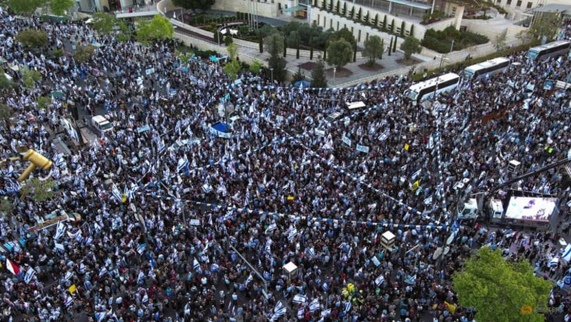 Thousands rally in Jerusalem in favour of planned judicial overhaul