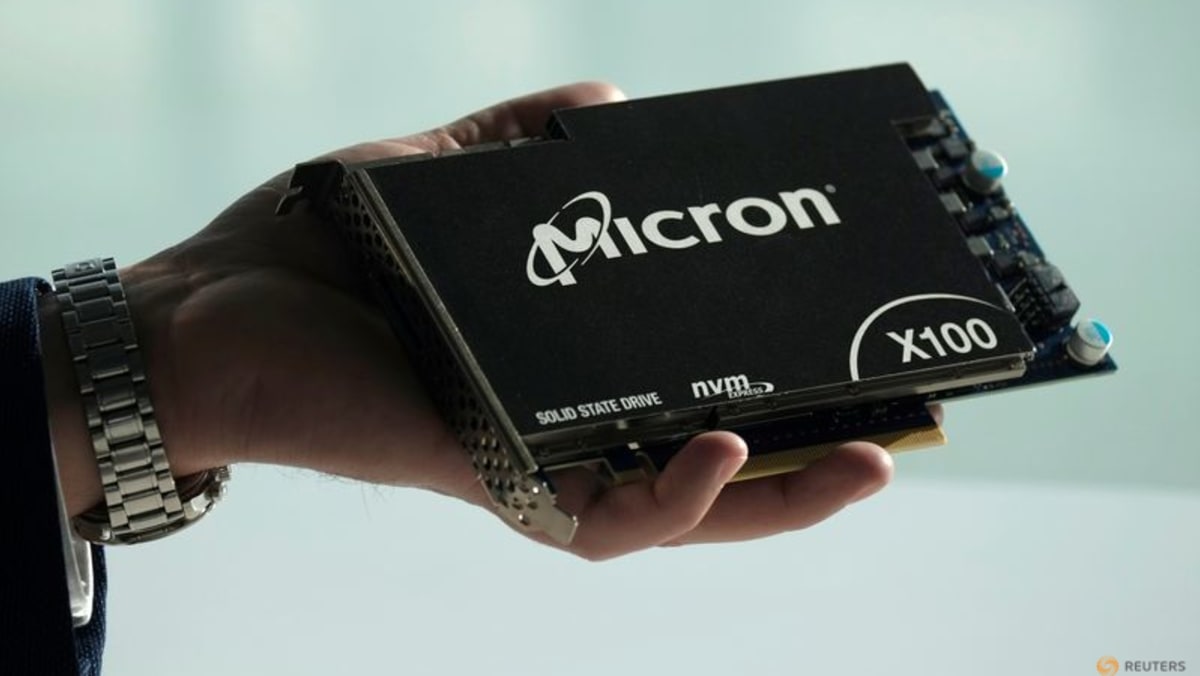 Chip stocks fall as Micron outlook signals easing demand CNA
