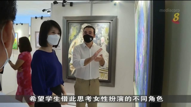 本地年仅三个月大宝宝 作画向女性致敬