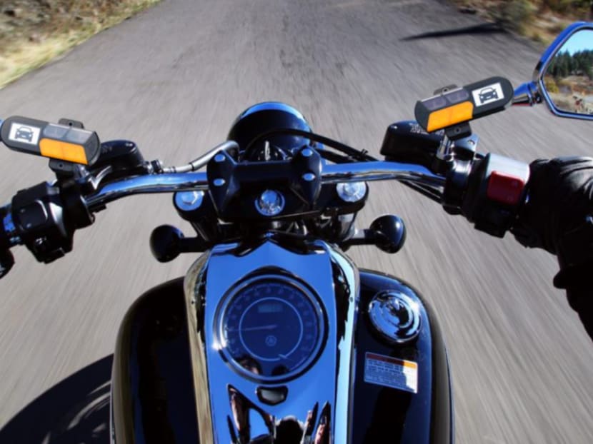 The alert system will be mounted on both handlebars and will have lights and sounds to signal which direction the threat is coming from. The alert system will be mounted on both handlebars and will have lights and sounds to signal which direction the threat is coming from.