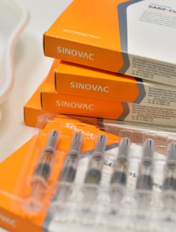 An analysis of data in Singapore showed that the effectiveness of two doses of the Sinovac Covid-19 vaccine was 60 per cent against severe disease.