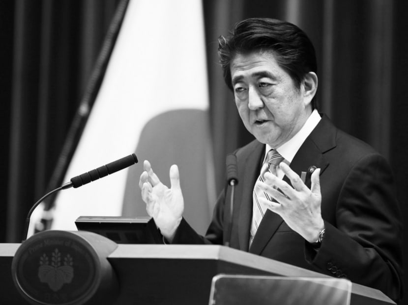 Prime Minister Shinzo Abe is now left with the difficult task of pushing through much-needed structural reforms in the midst of an economic slump. PHOTO: REUTERS