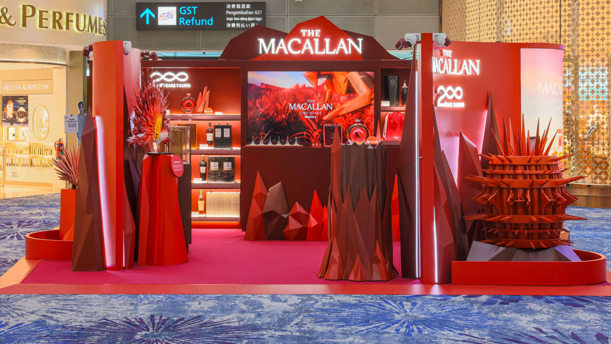 The Macallan celebrates two centuries of craft with an otherworldly pop-up at Singapore Changi Airport