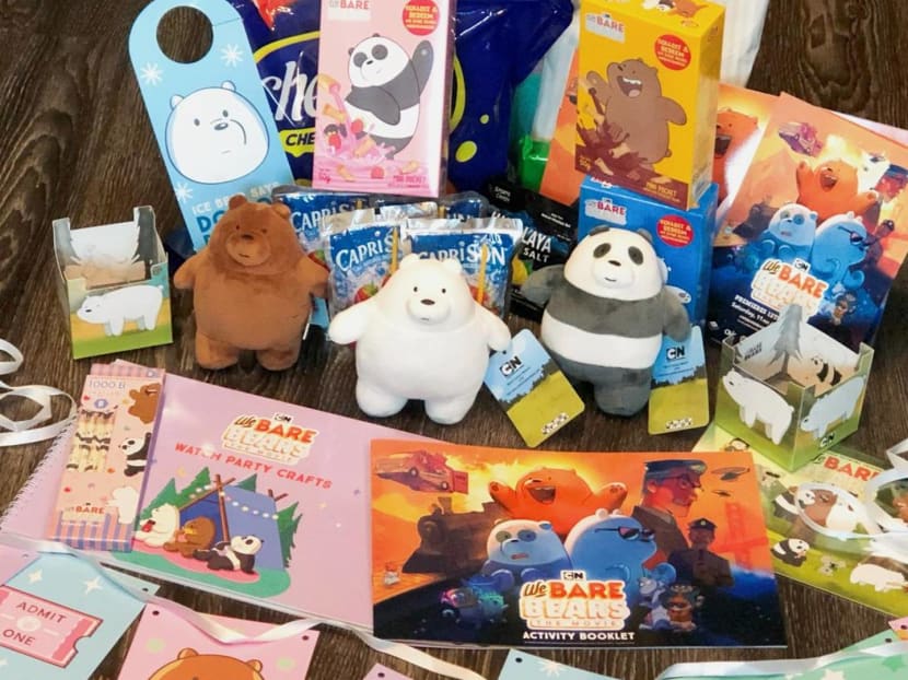 Giveaway Win We Bare Bears The Movie Watch Party Snack Merch