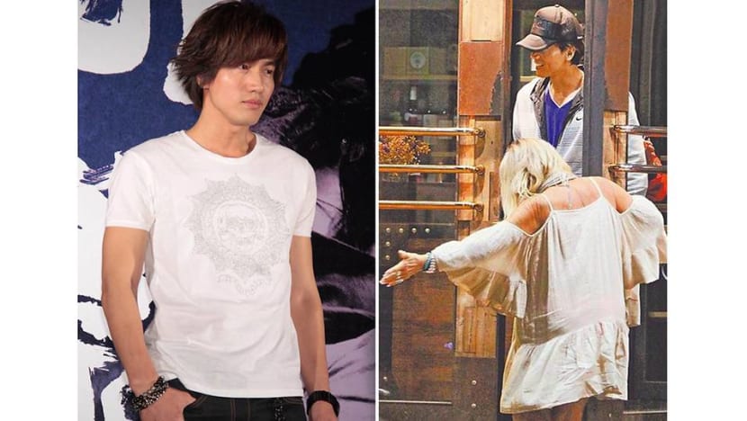 Jerry Yan gets chummy with blonde over dinner