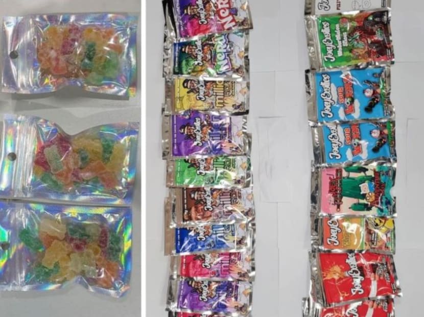 Packets of candy suspected to contain cannabis were seized during a two-week operation by the Central Narcotics Bureau in October. 
